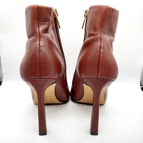 Vince Camuto Taileen Brown Genuine Leather Square Toe Ankle Booties Women’s 6.5 - Picture 5 of 9